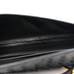Nappa Intrecciato Long Andiamo Top Handle Clutch Black
