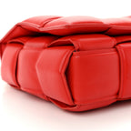 Lambskin Maxi Intreccio Padded Chain Cassette Crossbody Bag Nail Polish