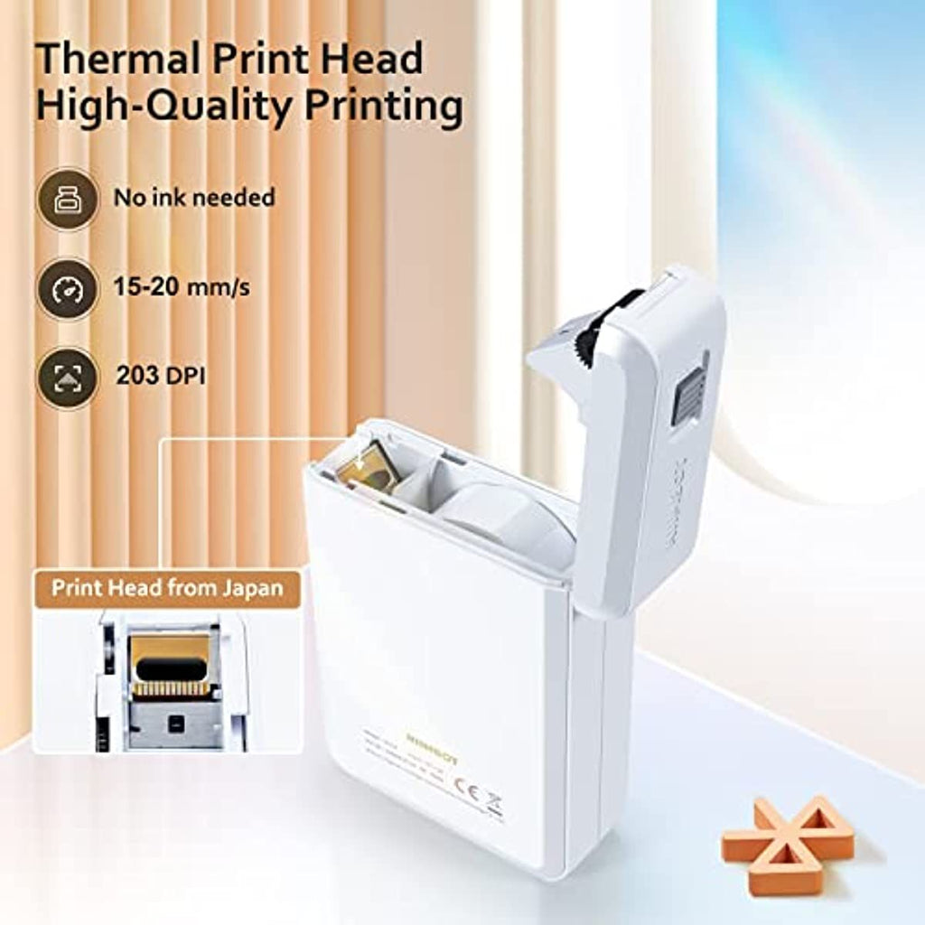 Label Maker Machine with Tape; D110 Portable Bluetooth Label Printer for Storage; Shipping; Barcode; Mailing; Office; Home; Organizing; Sticker Maker Mini Label Maker with Multiple Templates