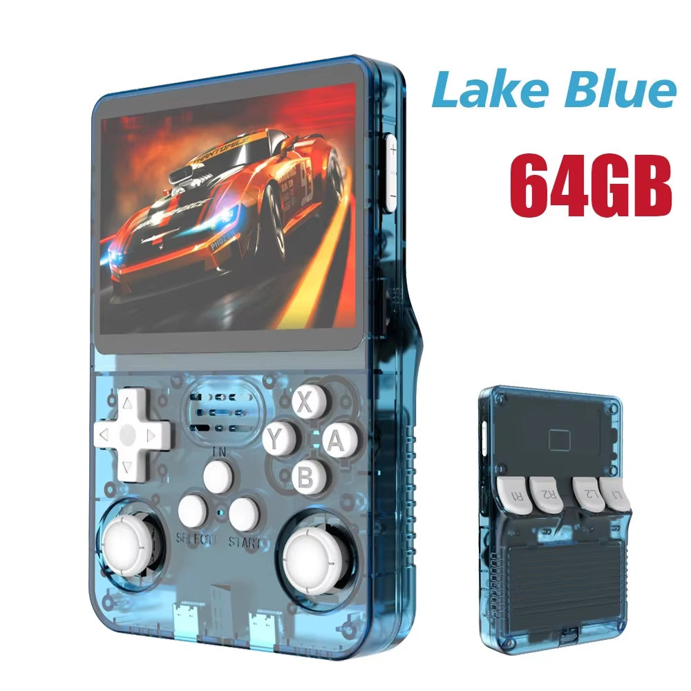 R36S Retro Handheld Game Console - 128GB, Linux System, 3.5 Inch IPS Display, Portable Gaming Device, Ideal Gift for Kids