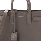 Grained Calfskin Baby Sac De Jour Fog