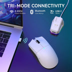 Attack Shark X11 Wireless Gaming Mouse - Lightweight Design, RGB Backlighting, Up to 22K DPI, PAW3311 Optical Sensor, HUYU Switches