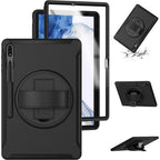 SAHARA - PROTECTION Hand Strap Series Case for Samsung Galaxy Tab S8 Ultra - Black