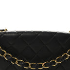 Lambskin Quilted XL Jumbo Single Flap Black
