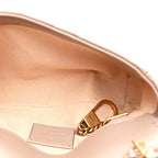 Calfskin Matelasse Super Mini GG Marmont Shoulder Bag Porcelain Rose
