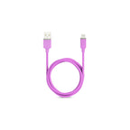 Reiko Micro Usb Car Charger With Data Usb Cable In Purple