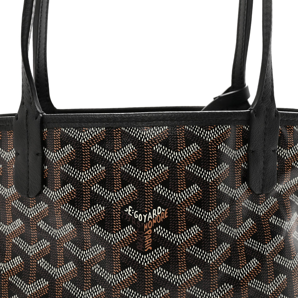 Goyardine Reversible Mini Anjou Black