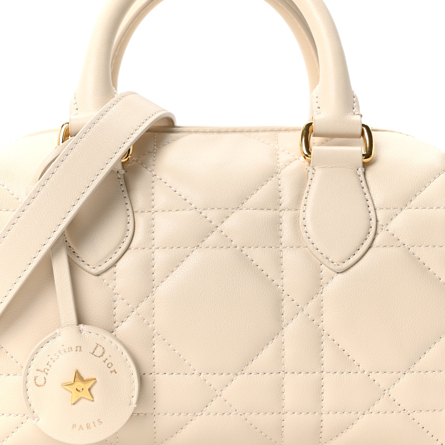 Calfskin Macrocannage Groove 20 Bag Dusty Ivory