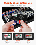 Battery Organizer Storage Box with Reader BT-168 Holds 167 Batteries (Box Only)