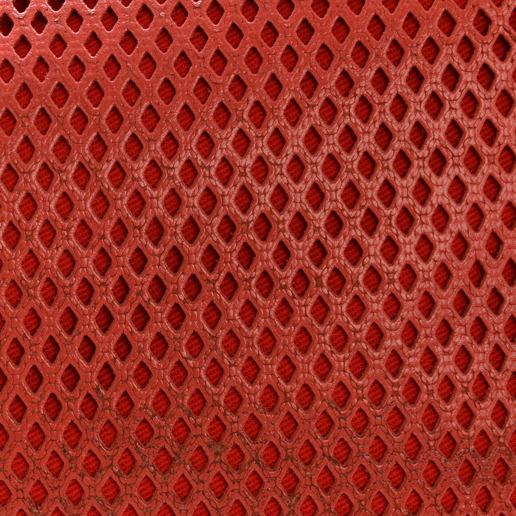 Perforated Calfskin Large Up In The Air Flap Red