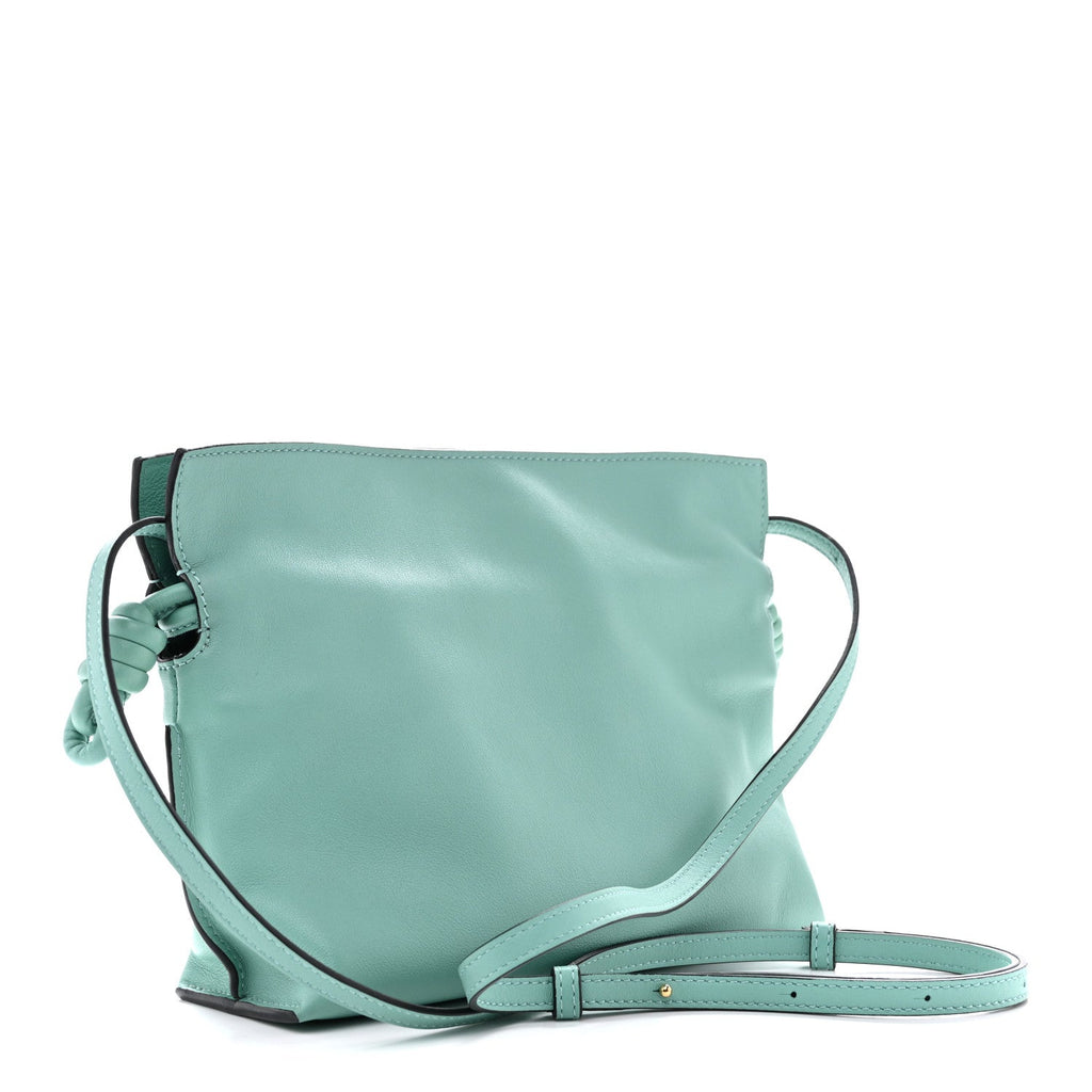 Calfskin Mini Flamenco Knot Bag Fresh Mint