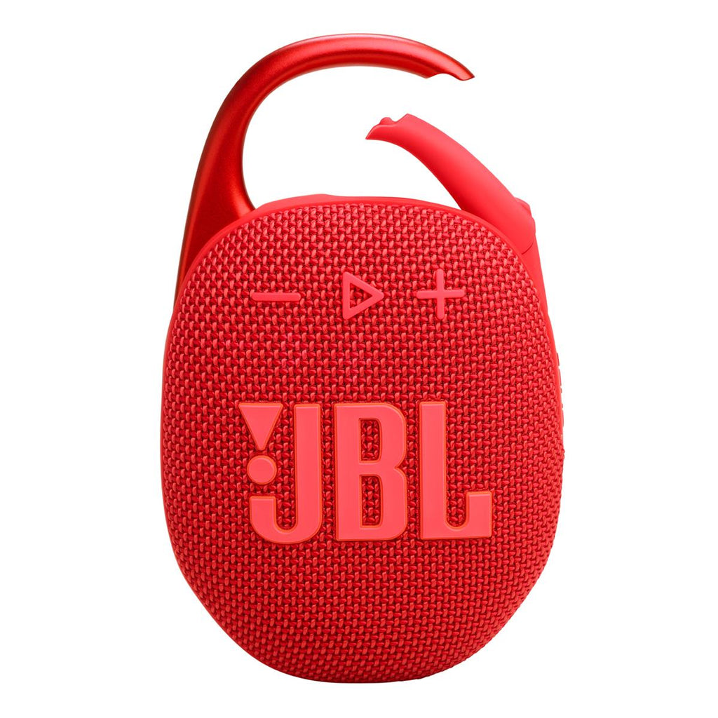 JBL Clip 5 Ultra Portable Bluetooth Speaker with gSport Carbon Fiber Case (Red)