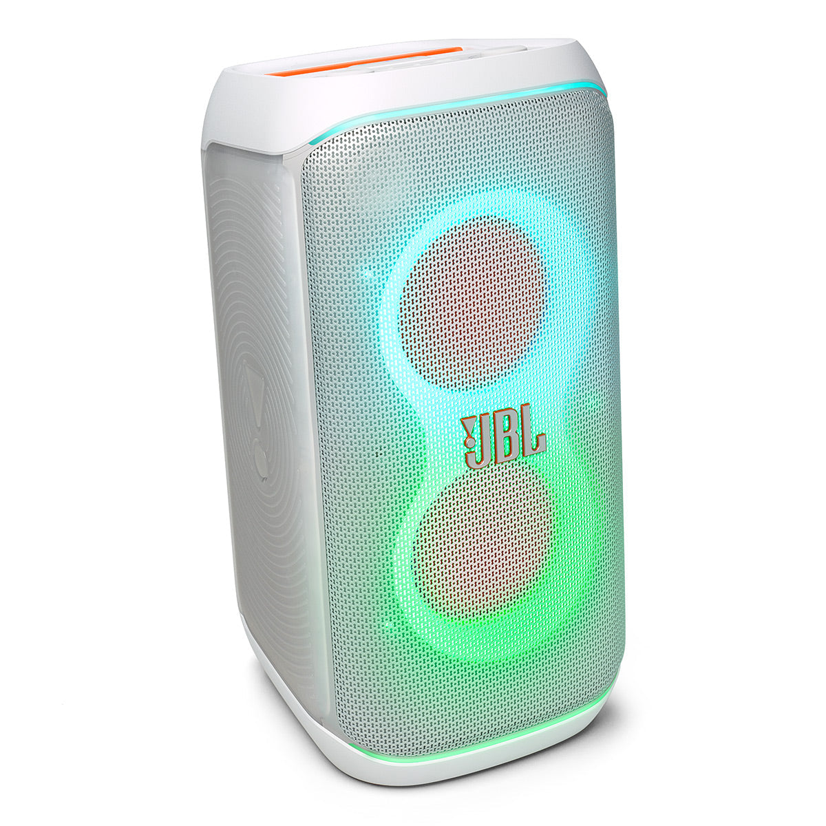 JBL PartyBox Club 120 Portable Party Speaker Bundle with Wireless Microphone System (White)