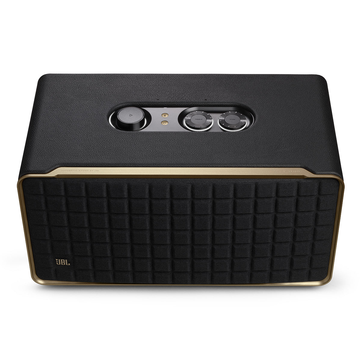 JBL Authentics 500 Wireless Bluetooth Speaker with Dolby Atmos Music (Black/Gold)