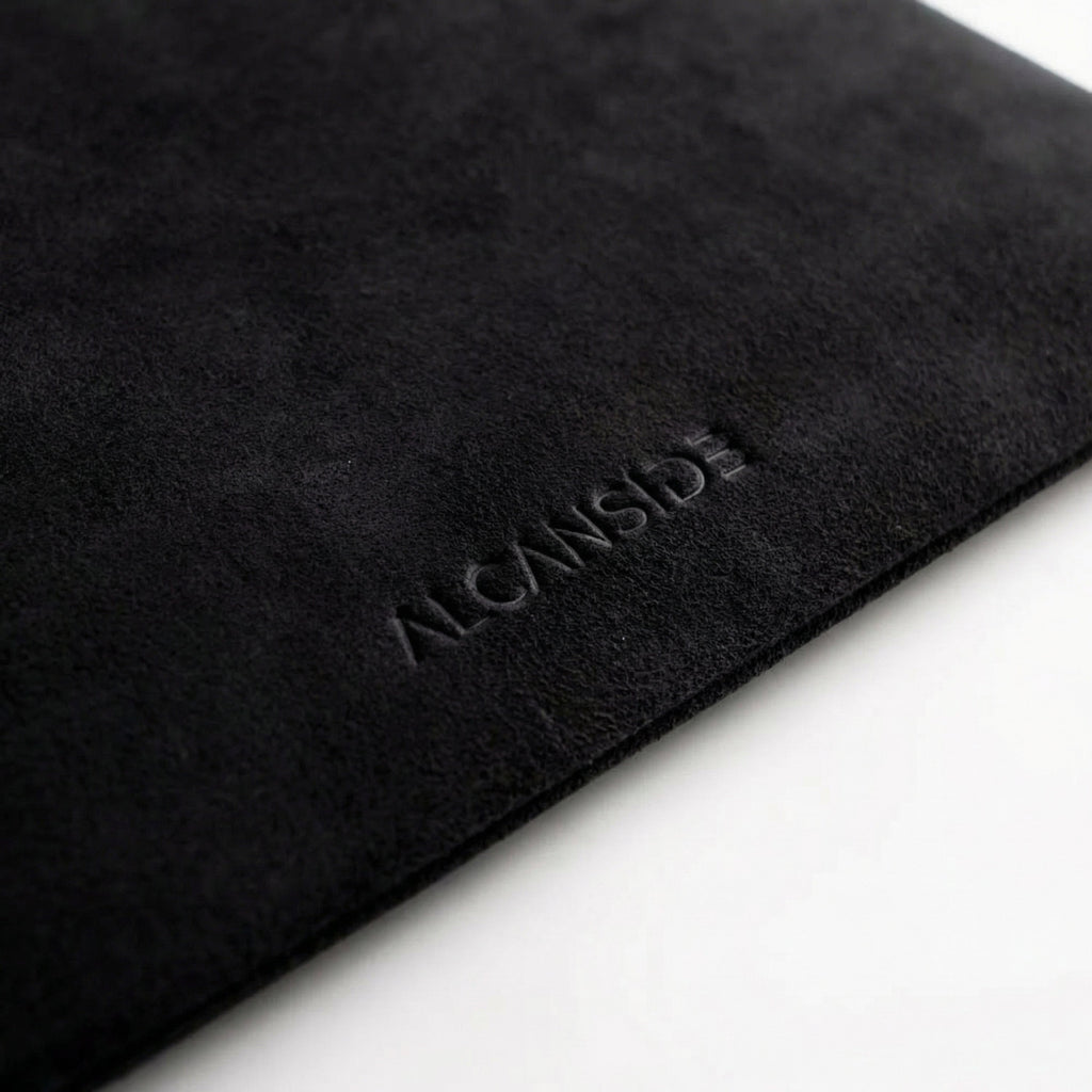 Alcantara Pouch - Deep Black