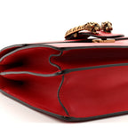 Dollar Calfskin Crystal Web Medium Dionysus Bamboo Top Handle Bag Hibiscus Red Black Diamond