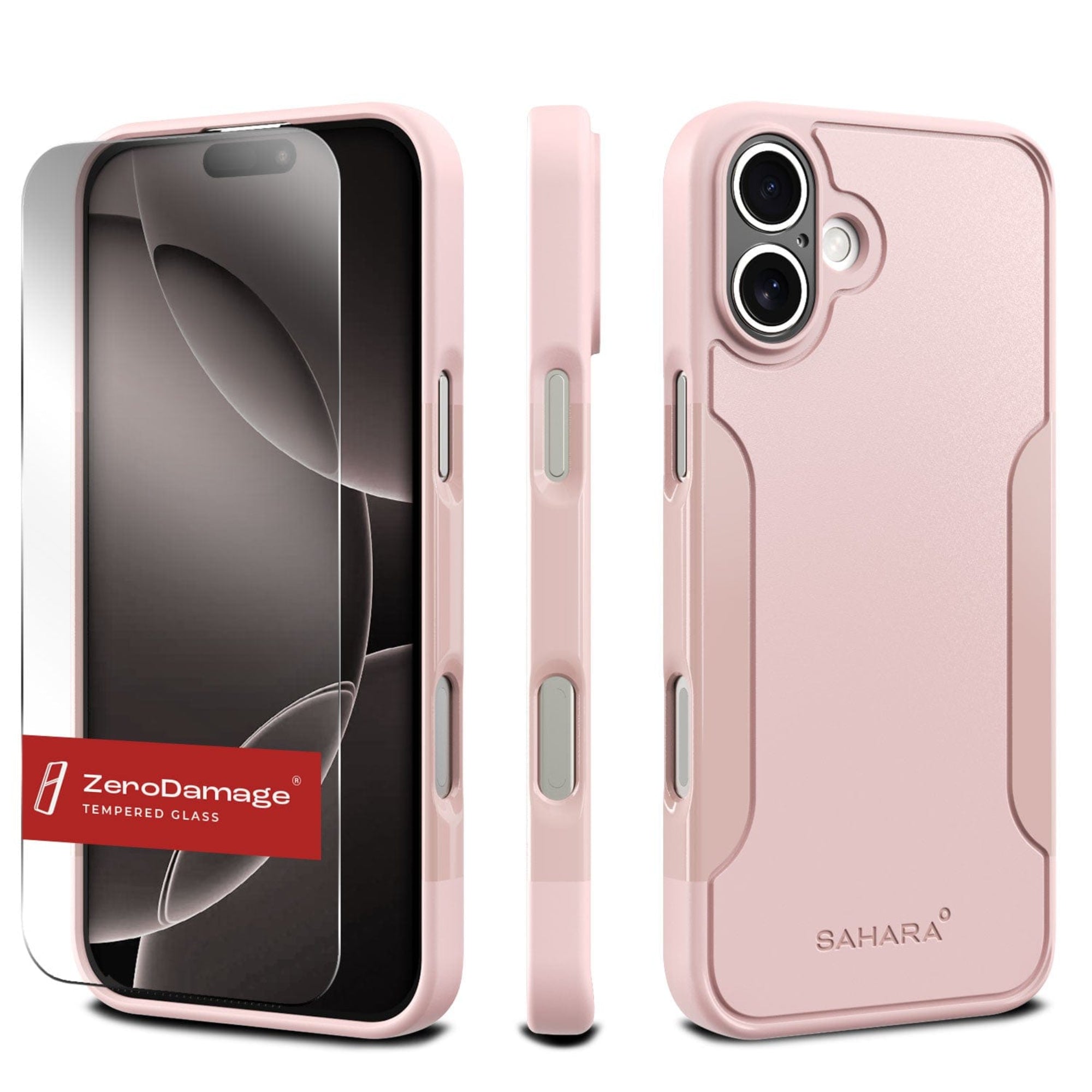 SAHARA - Classic Series Case & Tempered Glass Kit - Apple iPhone 16