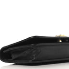 Lambskin Chevron Boy Wallet On Chain WOC Black