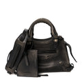Used Calfskin Black Hardware Mini Neo Classic City Black
