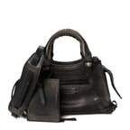 Used Calfskin Black Hardware Mini Neo Classic City Black