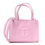 Vegan Leather Small Shopping Bag Bubblegum