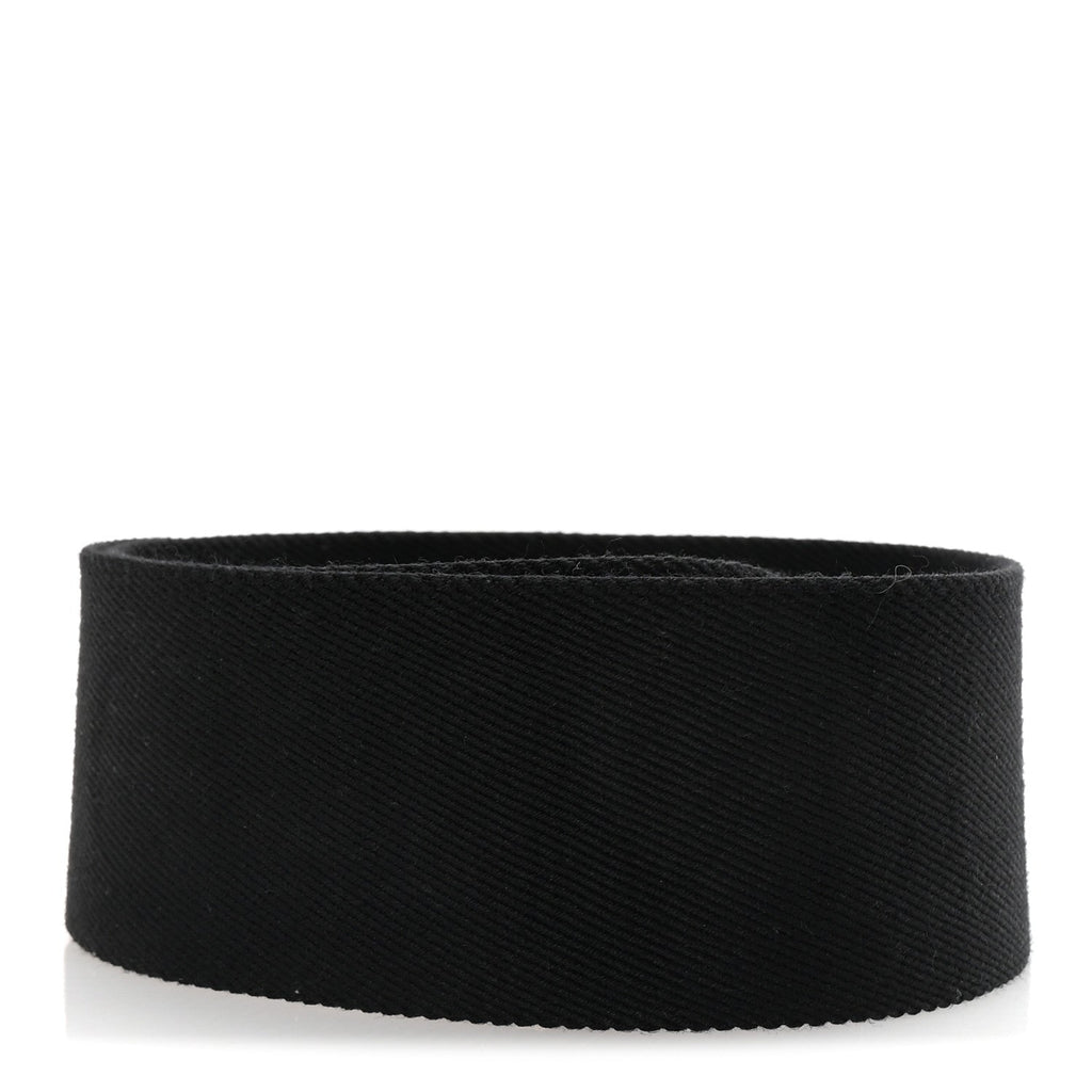 Jacquard Wool Logo Short Strap Black Beige