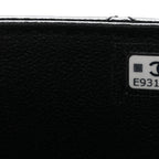 Lambskin Quilted Rectangular Phone Holder Clutch With Chain Black