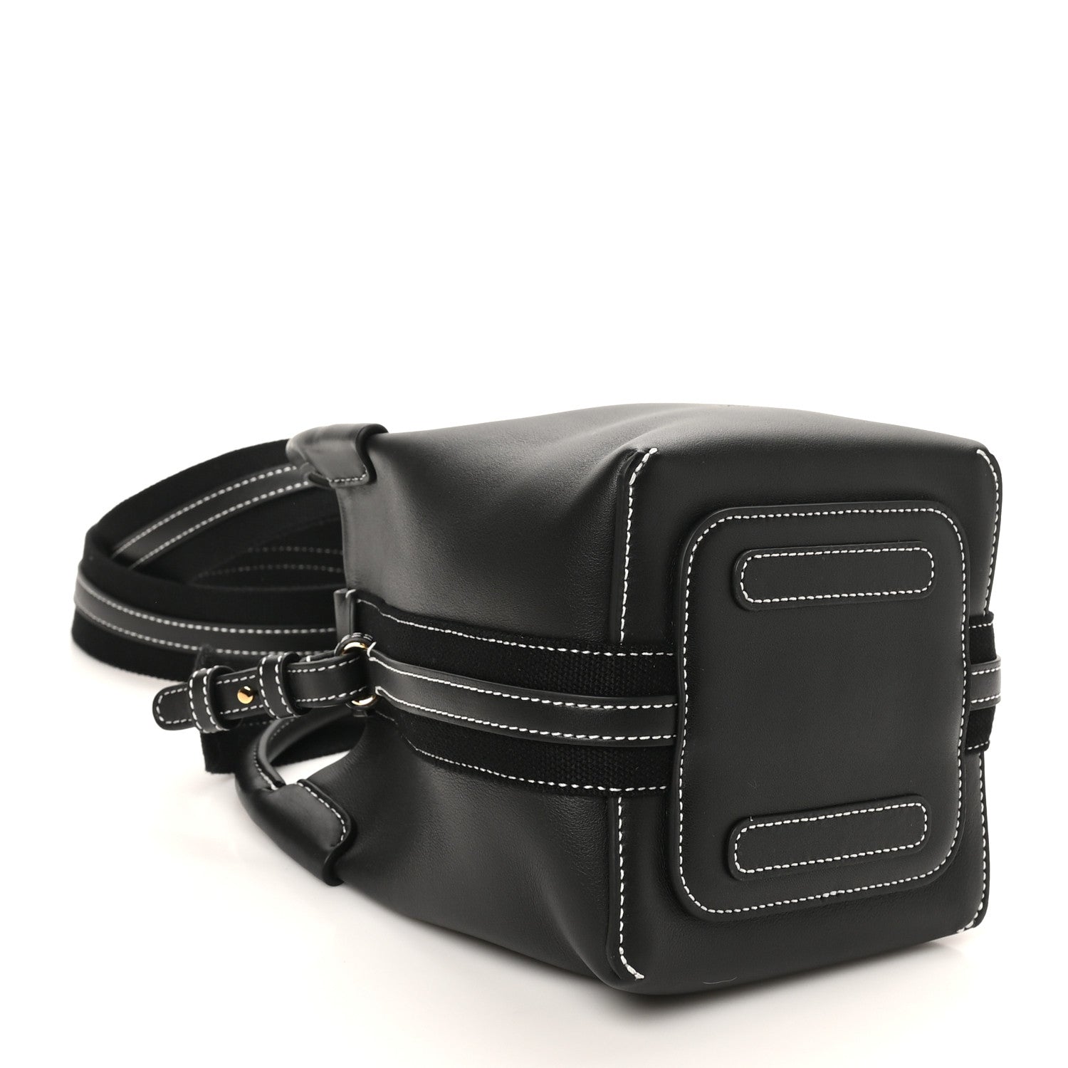 Smooth Calfskin Micro Bale Bag Black