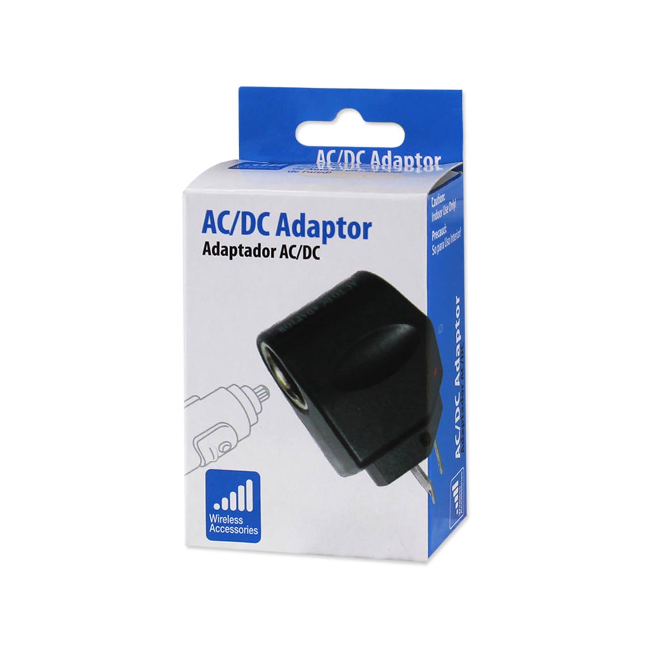 Reiko 650Mah Ac To Dc Wall Adapter To Car Charger In Black