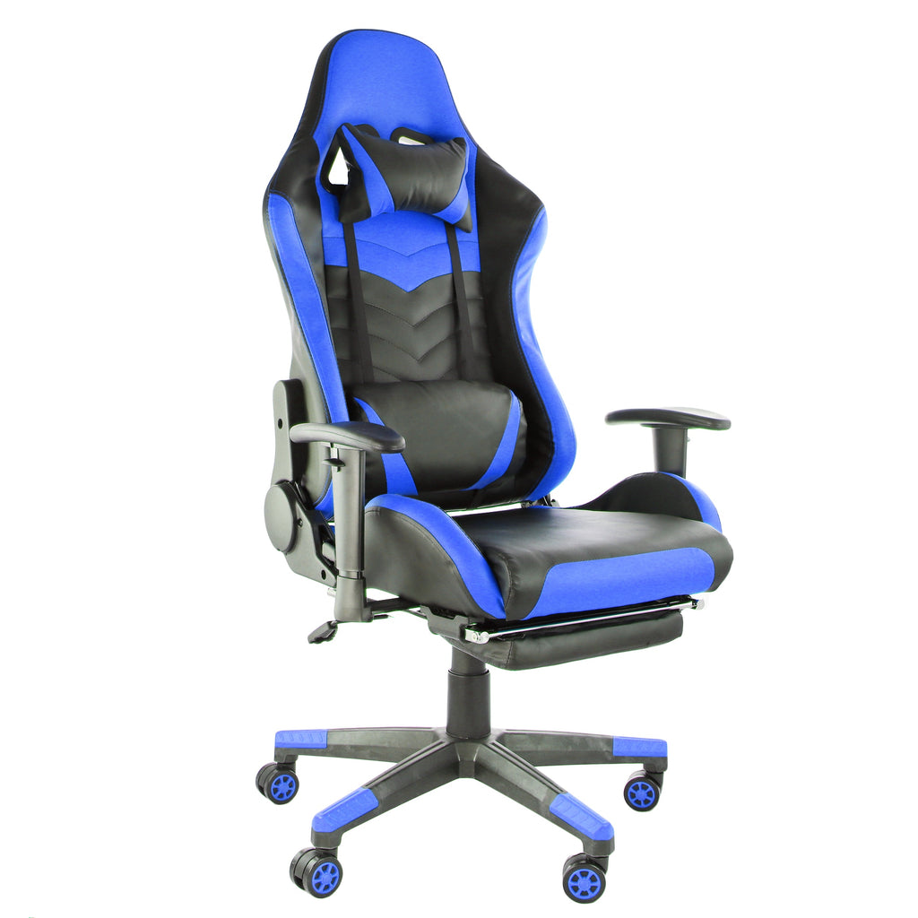 Gaming Chair in Black and Blue