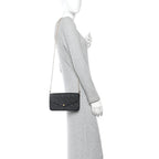 Empreinte Pochette Felicie Chain Wallet Black