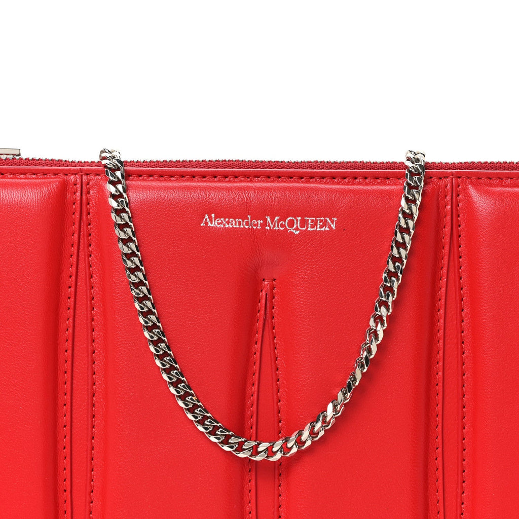 Calfskin Slash Pouch Welsh Red