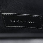 Grain De Poudre Matelasse Chevron Monogram Envelope Clutch Black