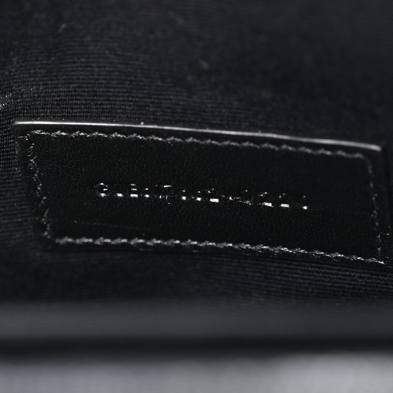 Grain De Poudre Matelasse Chevron Monogram Envelope Clutch Black