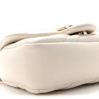Lambskin Matelasse Mini GG Marmont Shoulder Bag White