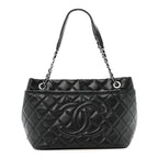 Caviar Quilted CC Timeless Soft Tote Black