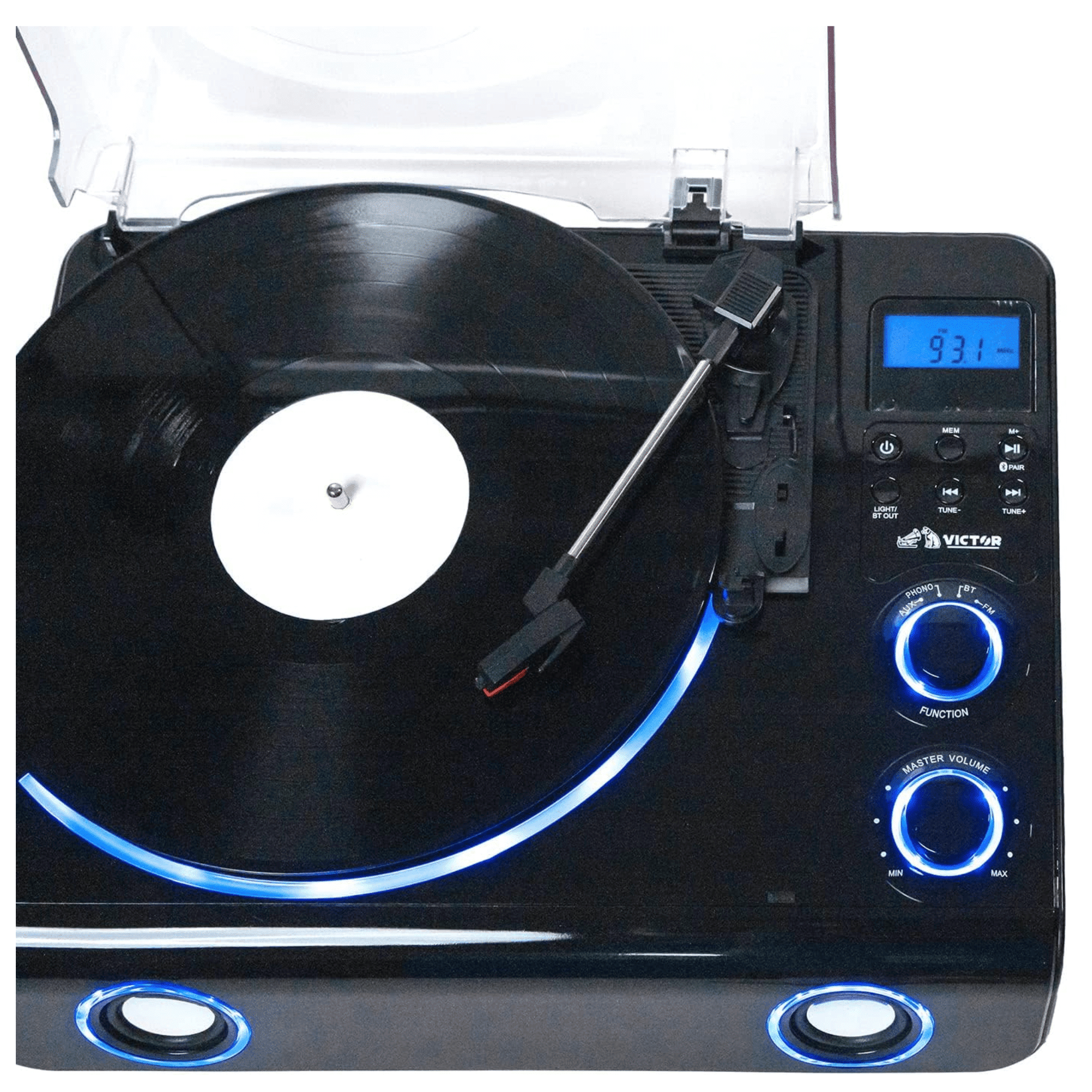 Beacon Hybrid 5-in-1 Turntable System with Bluetooth & FM Radio