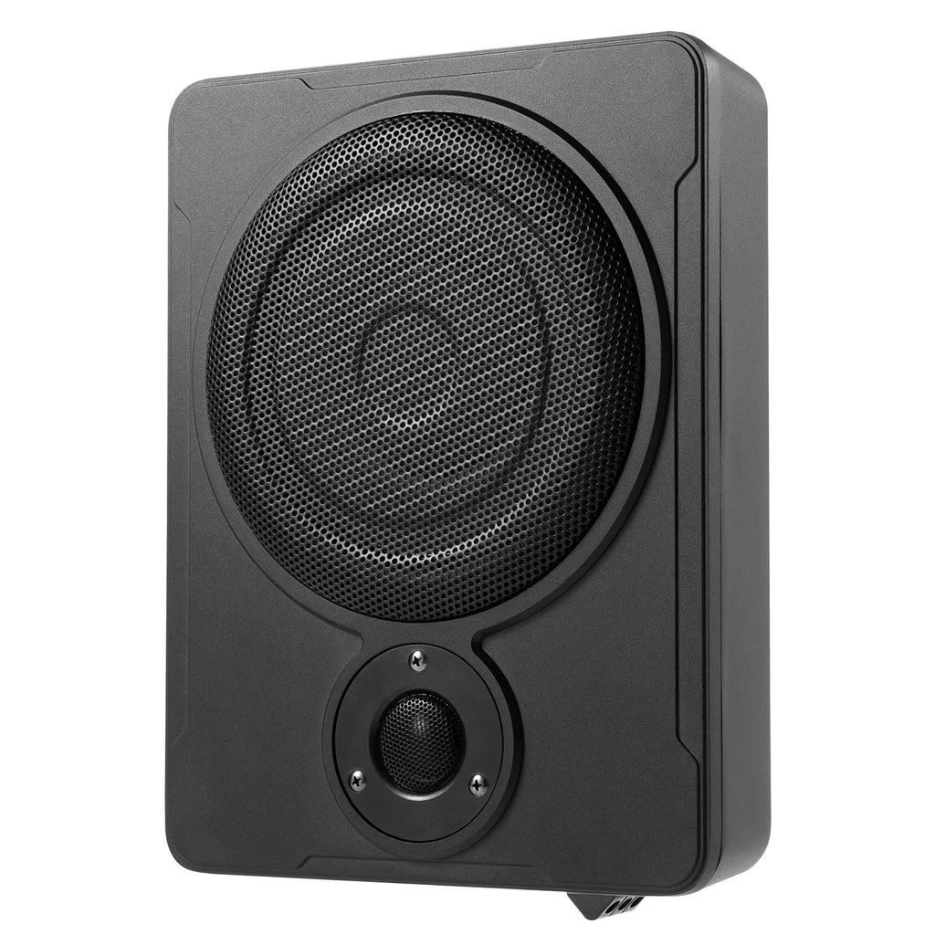 8-Inch 200W Under-Seat Active Subwoofer with Power Amplifier for Car Audio Systems - Ultra Slim Design, 30-100Hz Frequency Range
