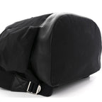 Nylon Grained Calfskin Watson Diaper Bag Black