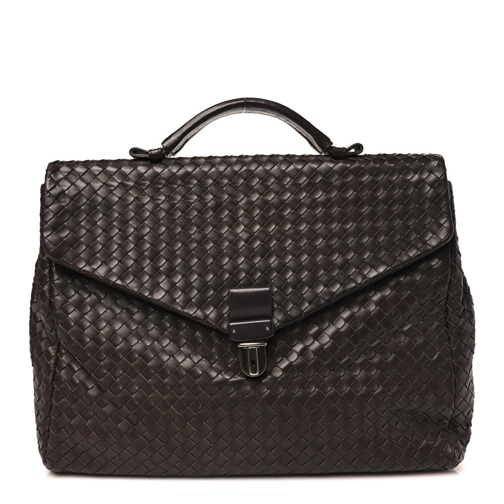 Intrecciato VN Briefcase Ebano