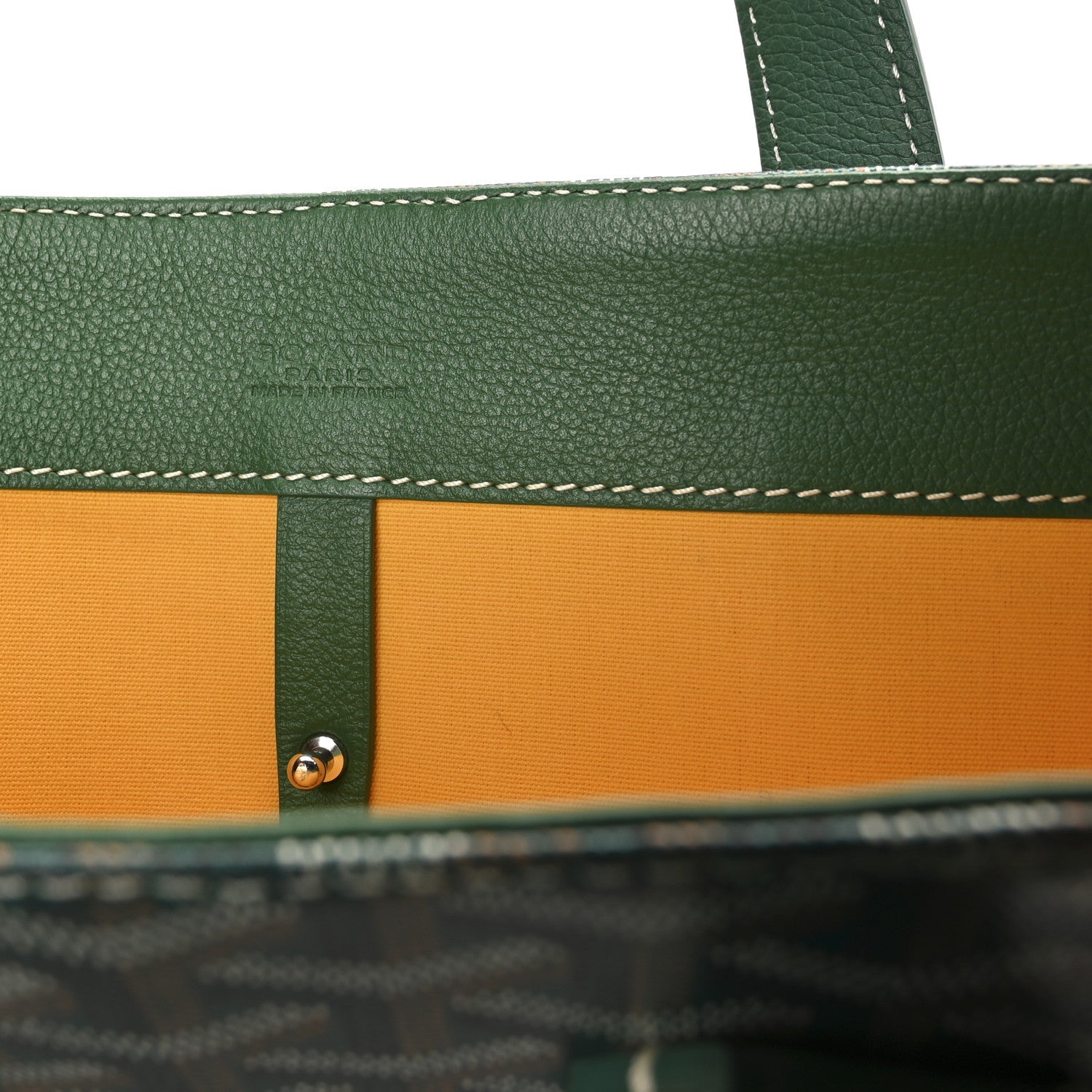 Goyardine Voltaire III Tote Green