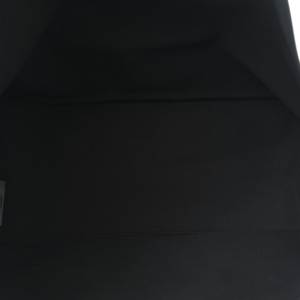 Textured Coated Canvas Bambi Print Large Antigona Tote Black