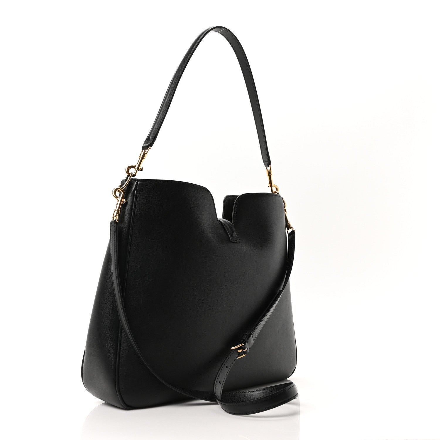 Smooth Calfskin Medium Camille 16 Soft Bag Black