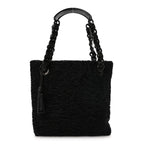 Persian Lamb Fur Tote Black