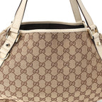 Monogram Medium Abbey Shoulder Bag Off White