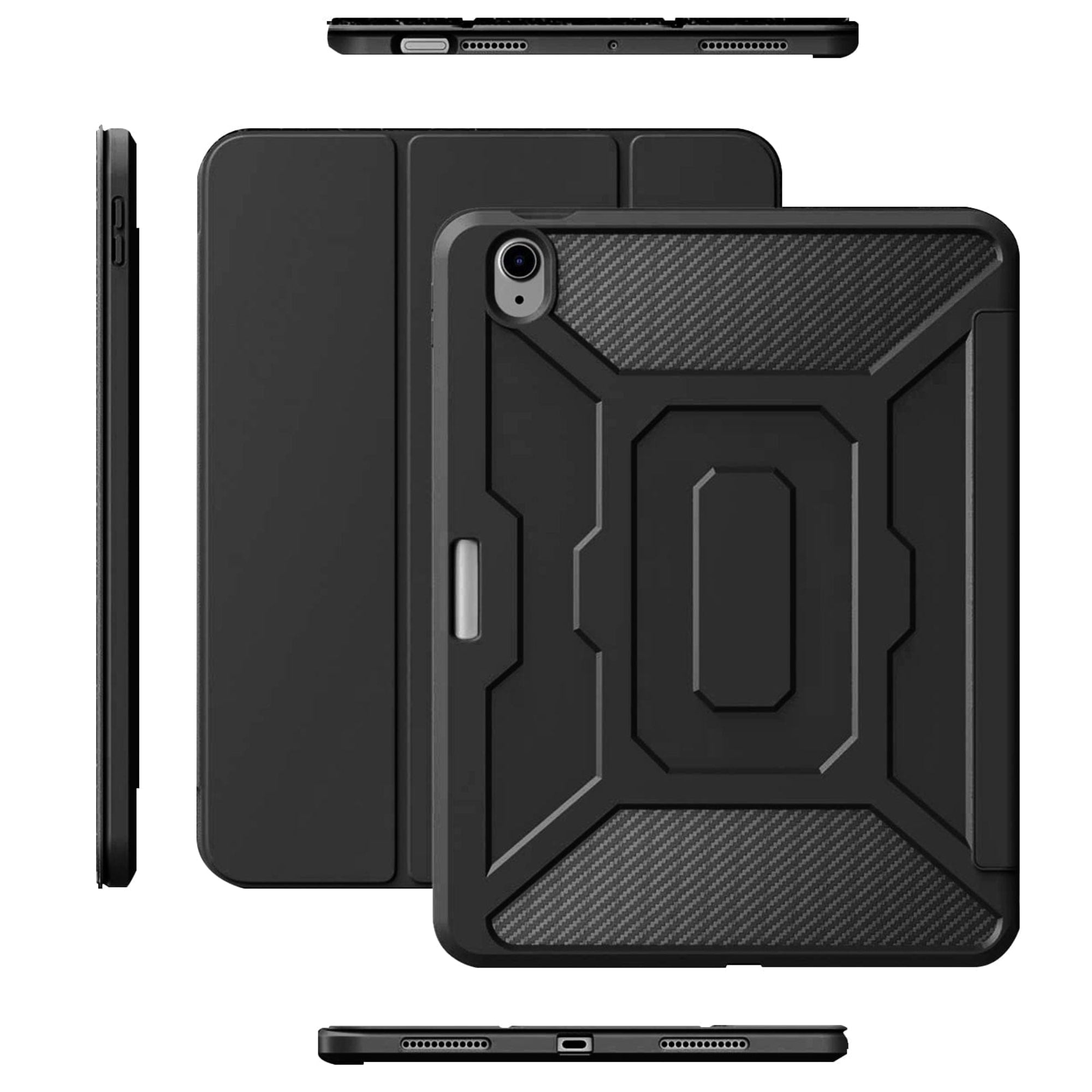 SAHARA - Raider Series Heavy Duty Folio Case for Apple iPad 10.9'' (10th Gen) and iPad 11'' (A16) - Black