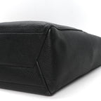 Soft Grained Calfskin Sangle Bucket Bag Black