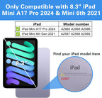 Entronix Clear Screen Protector Compatible with iPad Mini 7 (A17 Pro), 8.3" (2024, 7th Gen) - 2-Piece Combo
