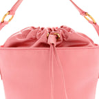 Satin Raso Bucket Bag Pink