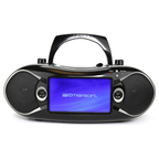 7" Bluetooth DVD Boombox with AMFM Radio & Stereo Speakers